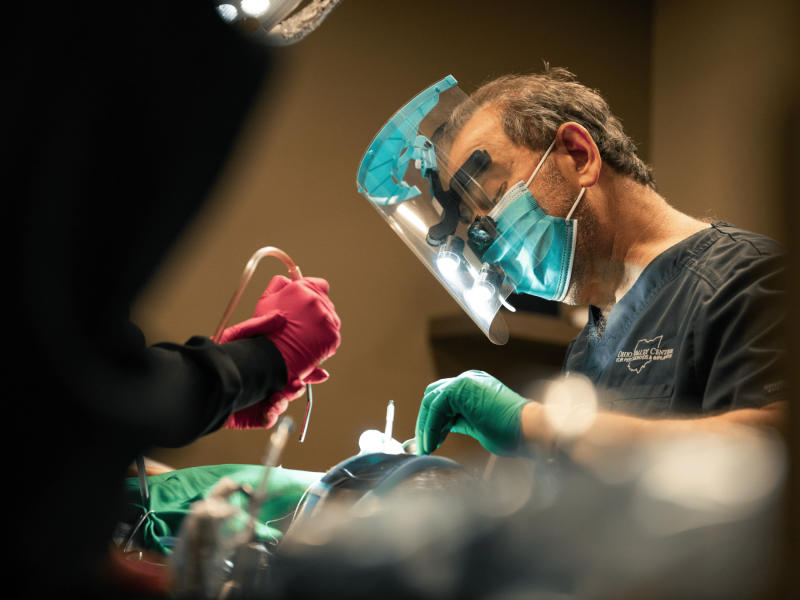 Dr. Silverstein during a procedure